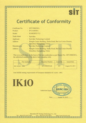 Sysvideo-IP-Camera-IK10-Vandal-Proof-Certification 